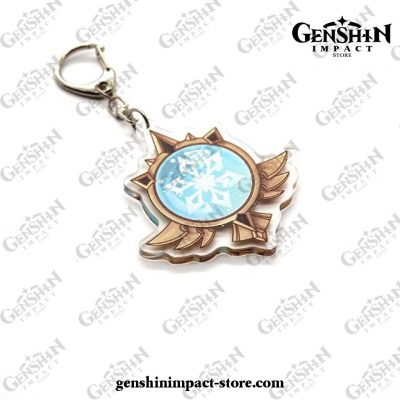 Genshin Impact Gods Eye Element Vision Acrylic Keychain Cryo 1
