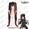 Genshin Impact Hutao Women Long Ponytails Wig Cosplay