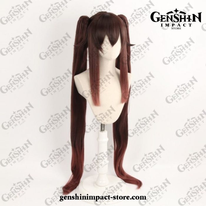 Genshin Impact Hutao Women Long Ponytails Wig Cosplay