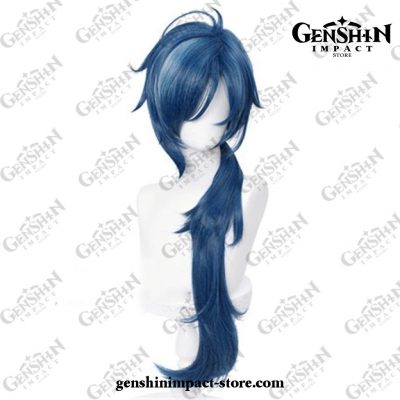Genshin Impact Kaeya Ink-Blue Wig Cosplay