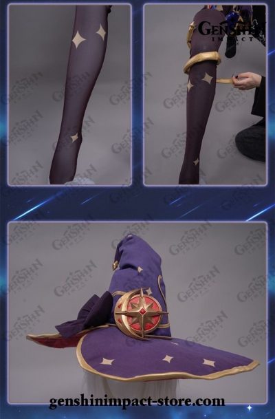 Genshin Impact Mona Cosplay Costume Full Set
