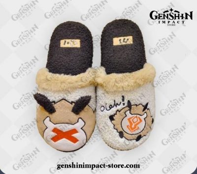 Genshin Impact Monster Tcho-Tcho Plush Slippers 36