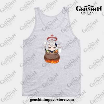 Genshin Impact Paimon Emergency Food Tank Top Gray / S