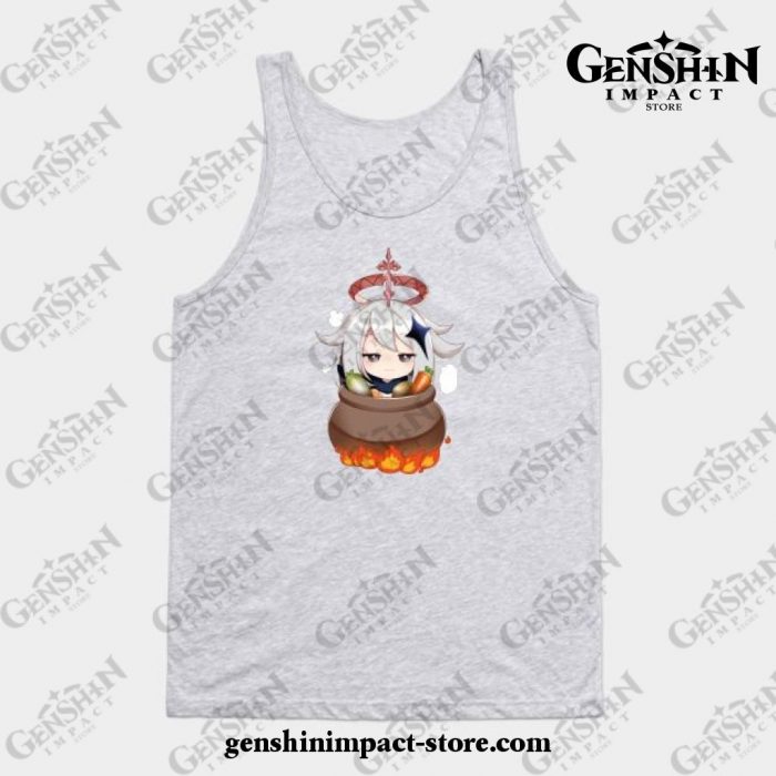 Genshin Impact Paimon Emergency Food Tank Top Gray / S
