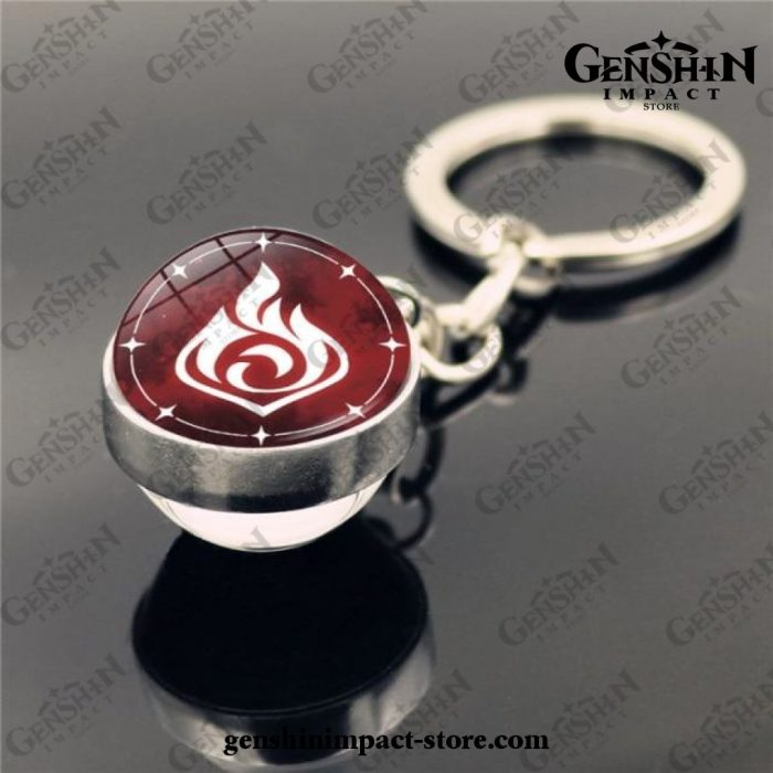 Genshin Impact Vision Crystal Keychain Double-Dided Glass Ball