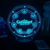 Genshin Impact Vision Figure 3D Lamp Led Rgb Night Lights