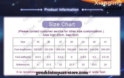 Genshin Impact Xiangling Cosplay Shoes