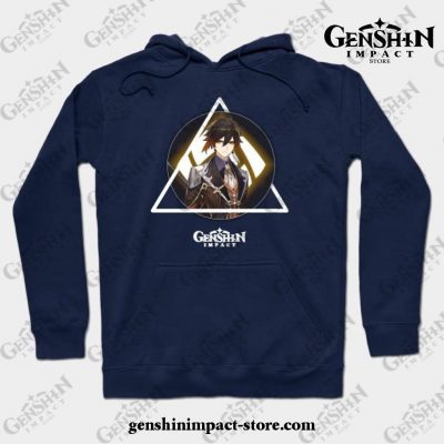 Genshin Impact - Zhongli 2 Hoodie Navy Blue / S