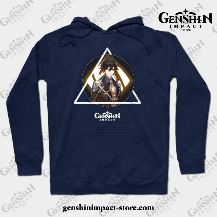Genshin Impact - Zhongli 2 Hoodie Navy Blue / S