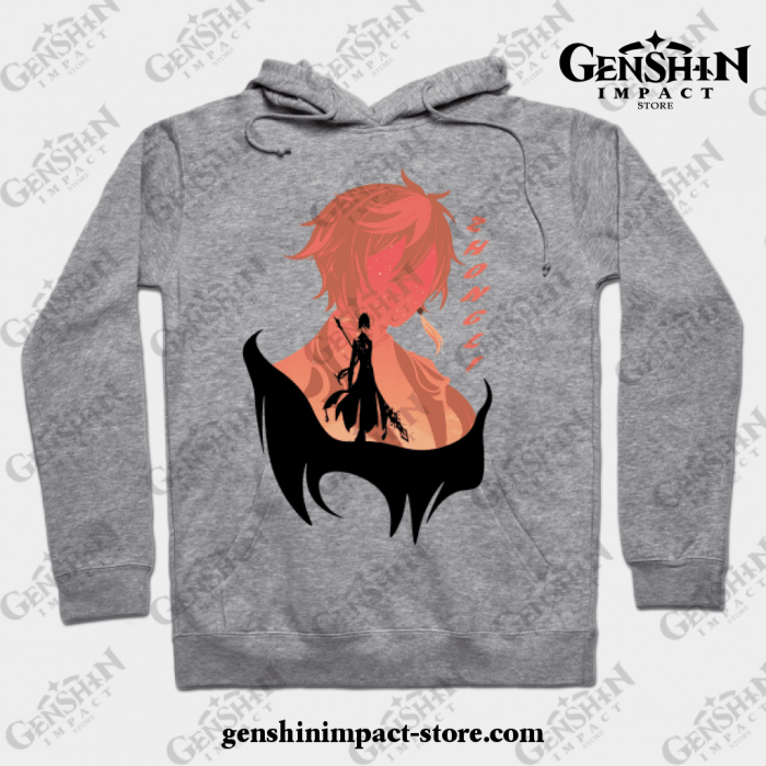 Genshin Impact - Zhongli Hoodie Gray / S