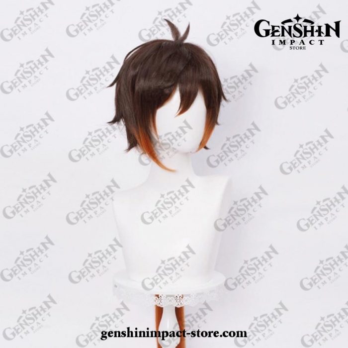 Genshin Impact Zhongli Long Wig Anime Cosplay