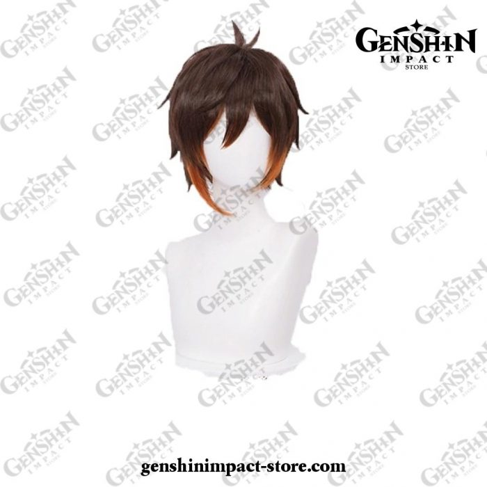 Genshin Impact Zhongli Long Wig Anime Cosplay