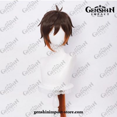 Genshin Impact Zhongli Long Wig Anime Cosplay