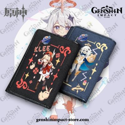 Hot Genshin Impact Paimon Klee Qiqi Wallet