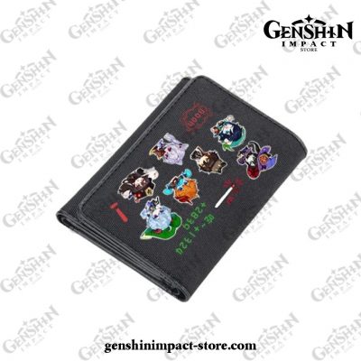 Hot Genshin Impact Paimon Klee Qiqi Wallet Chibi Style 2