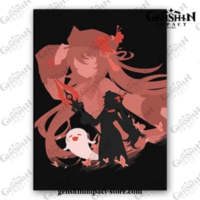 Hu Tao Genshin Impact 3D Poster Wall Art