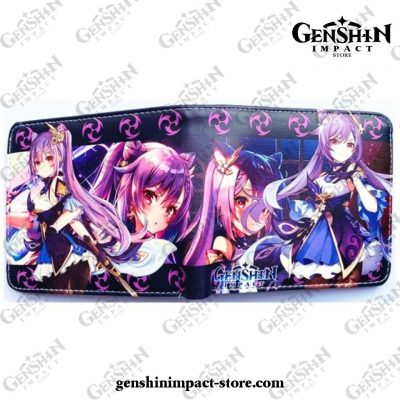 Keqing Genshin Impact Pu Wallet Short