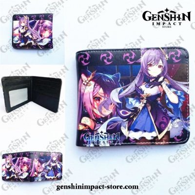 Keqing Genshin Impact Pu Wallet Short
