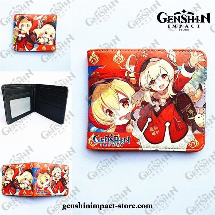 Klee Genshin Impact Pu Wallet Short