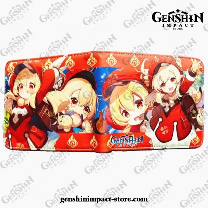 Klee Genshin Impact Pu Wallet Short