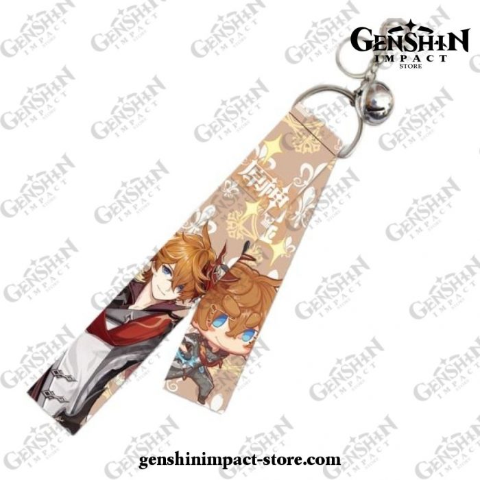 New Arrival Genshin Impact Keychain Lanyard Style 1