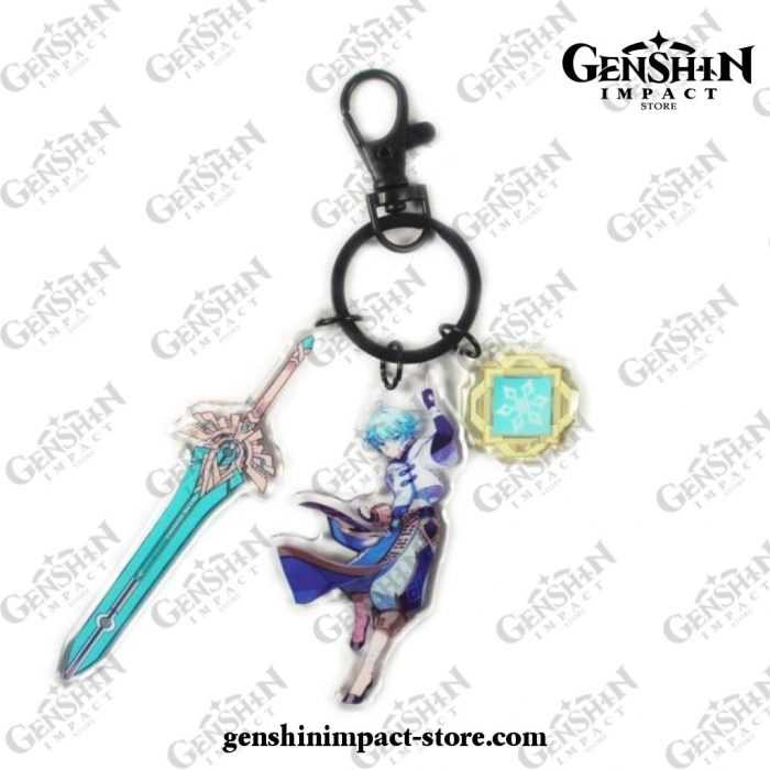 New Genshin Impact Pendant Weapon Keychain Chongyun