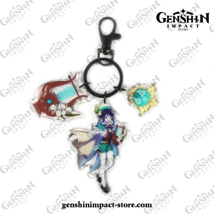 New Genshin Impact Pendant Weapon Keychain Venti