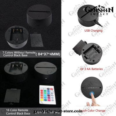 New Ningguang Genshin Impact 3D Lamp Led Rgb Night Lights