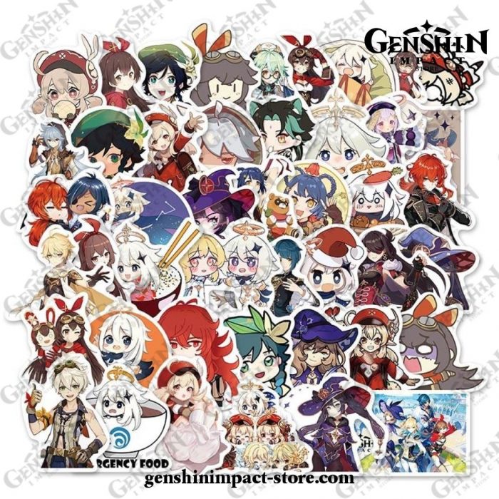 New Style 10/50Pcs Genshin Impact Graffiti Stickers Funny Waterproof