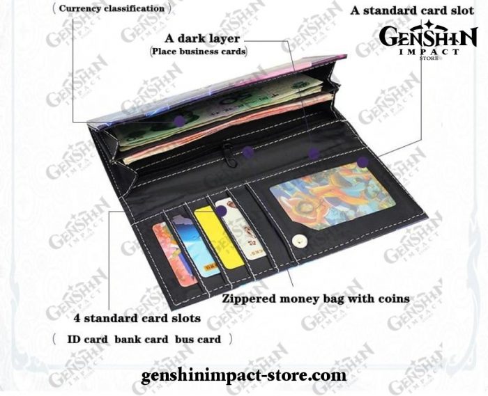 New Style Keqing Genshin Impact Long Wallet