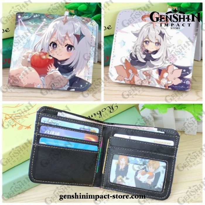 New Style Paimon Genshin Impact Pu Wallet Short