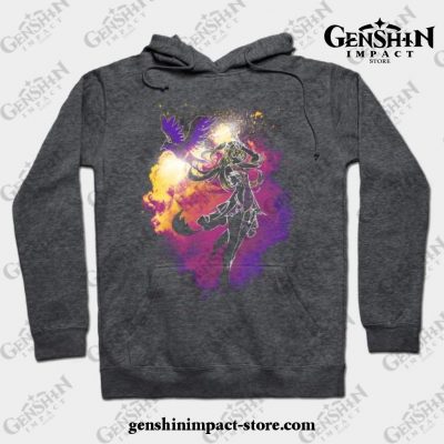 Soul Of The Electro Raven Hoodie Gray / S