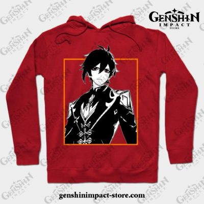 Zhongli - Genshin Impact Hoodie Red / S