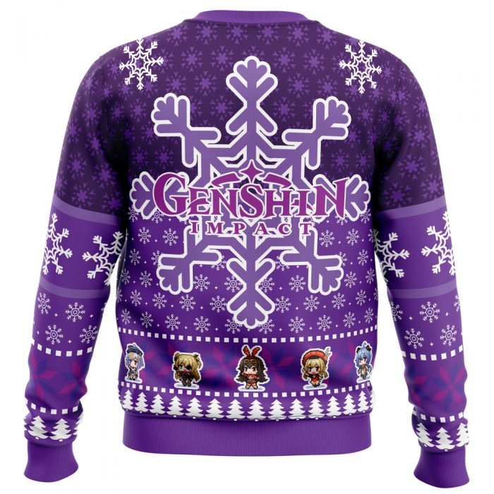 Christmas Quest Genshin Impact men sweatshirt BACK mockup - Genshin Impact Store