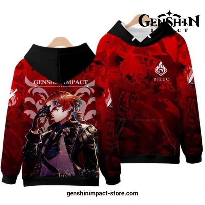 Anime Genshin Impact Game 3D Hoodie 2 / Xxxl