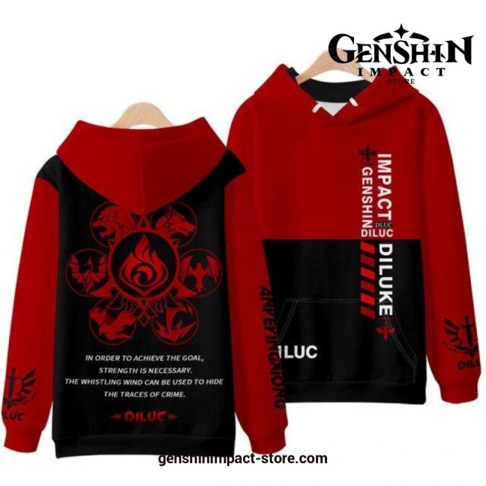 Anime Genshin Impact Game 3D Hoodie 5 / Xxxl