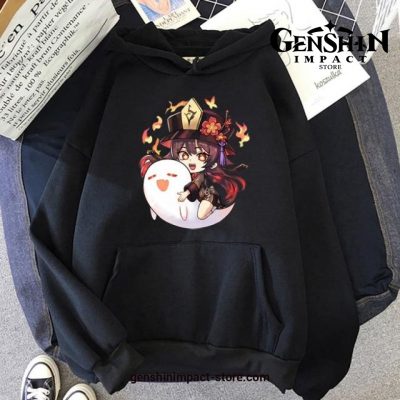 Genshin Impact Hu Tao Chibi Hoodies Khaki / Xxxl