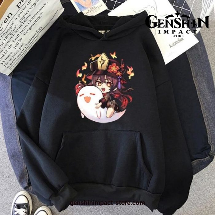 Genshin Impact Hu Tao Chibi Hoodies Khaki / Xxxl