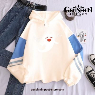 Genshin Impact Hu Tao Kawaii Hoodies Beige / 4Xl