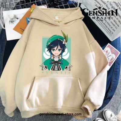 Genshin Impact Venti Hoodie Khaki / L