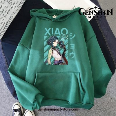 Genshin Impact Xiao Hoodies Green / Xxl