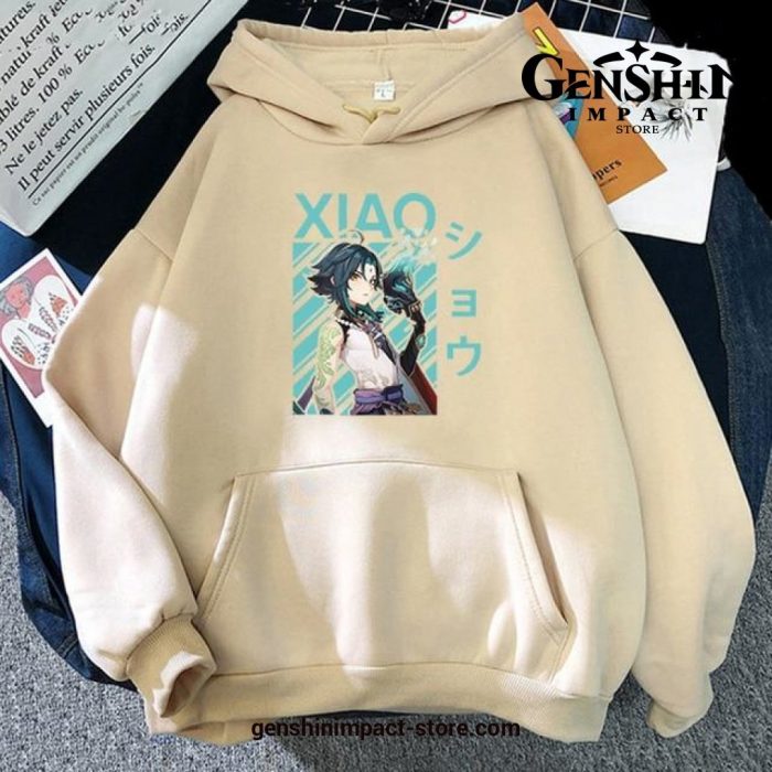 Genshin Impact Xiao Hoodies Khaki / M