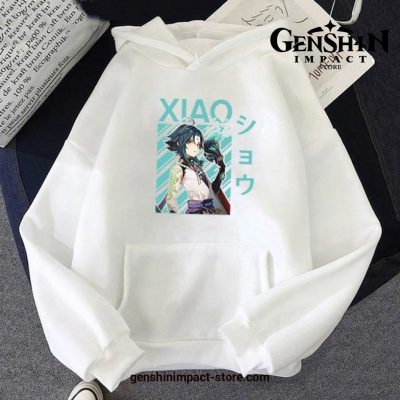 Genshin Impact Xiao Hoodies White / Xxxl