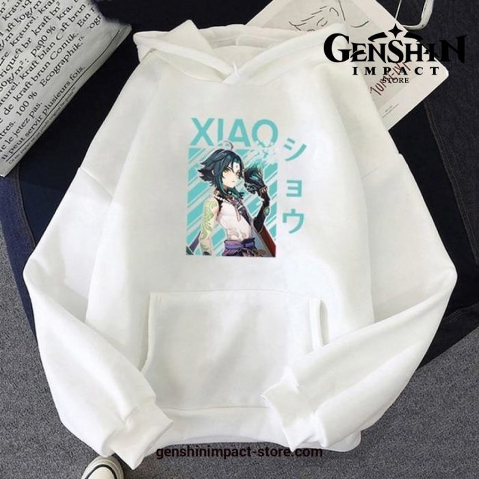 Genshin Impact Xiao Hoodies White / Xxxl