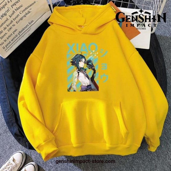 Genshin Impact Xiao Hoodies Yellow / Xxl