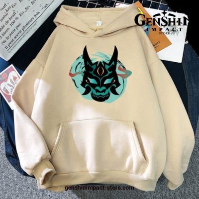Genshin Impact Xiao Mask Fangs Graphic Hoodie 50299 10 / Xs