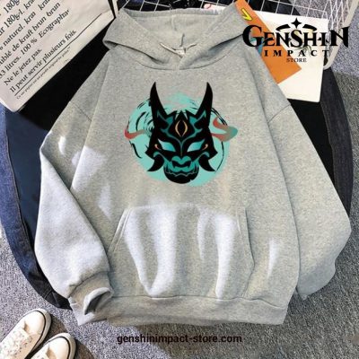 Genshin Impact Xiao Mask Fangs Graphic Hoodie 50299 4 / S