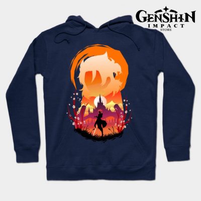 Albedo Hoodie Navy Blue / S