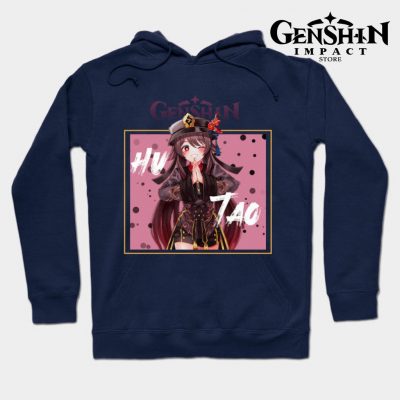 Hu Tao Hoodie Navy Blue / S