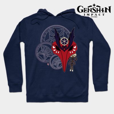 Kujou Sara Hoodie Navy Blue / S